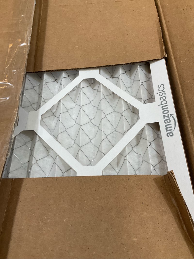 Condition photo showing Good Condition for amazon basics 14x20x1 air filter, merv 8 ac furnace filters, allergen control , electrostatic, removes dust pollen and lint, 6-pack (actual size: 13.75" x 19.75" x 0.75") 14x20x1 merv 8