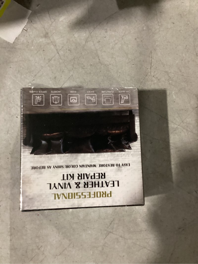 Condition photo showing New/Like New for Vinyl & Leather Repair Kit for Furniture: Fix Tears Holes Scratches and Peeling on Any Material Bonded Italian Pleather Genuine - Match Any Color on Vinyl Furniture Car Seats Couches Jackets colorful