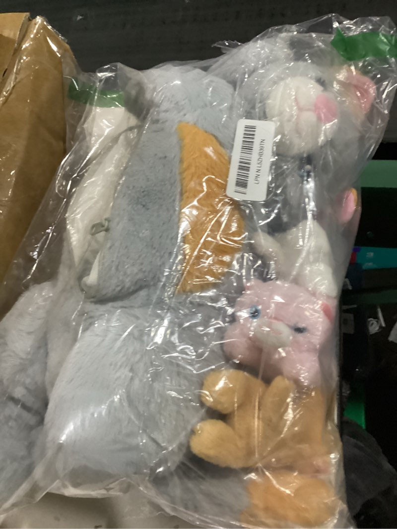 Condition photo showing As Is for gnomantic 5 Pieces Dog Stuffed Animals with Babies Inside Belly - 1 Mommy Stuffed Dog with 4 Puppy Plush - Stuffed Puppy Plush Toy for Kids Age 3-8, Gifts Ideal for Christmas, Valentine's, Birthday Brown Dog