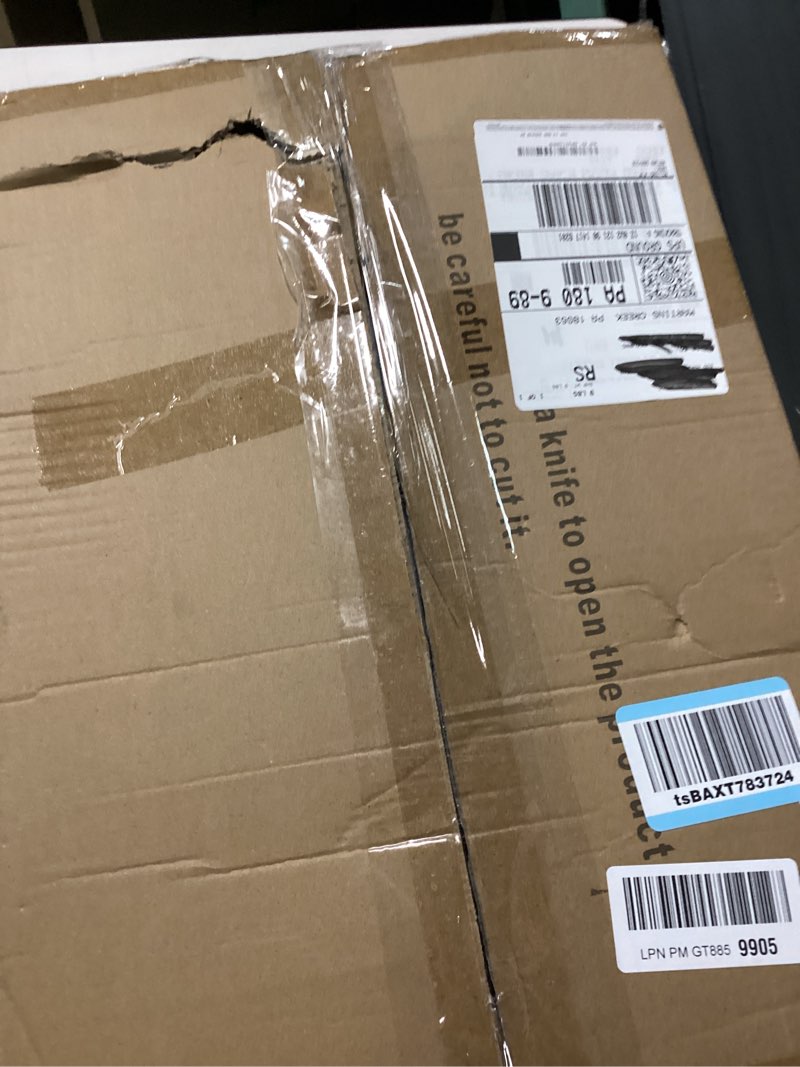 Condition photo showing New/Like New for heavy duty sign holder stand 11x17 inch - pedestal floor standing sign holder with weighted base - vertical & horizontal poster/menu stand for indoor/outdoor business store advertising, black black 11x17 in