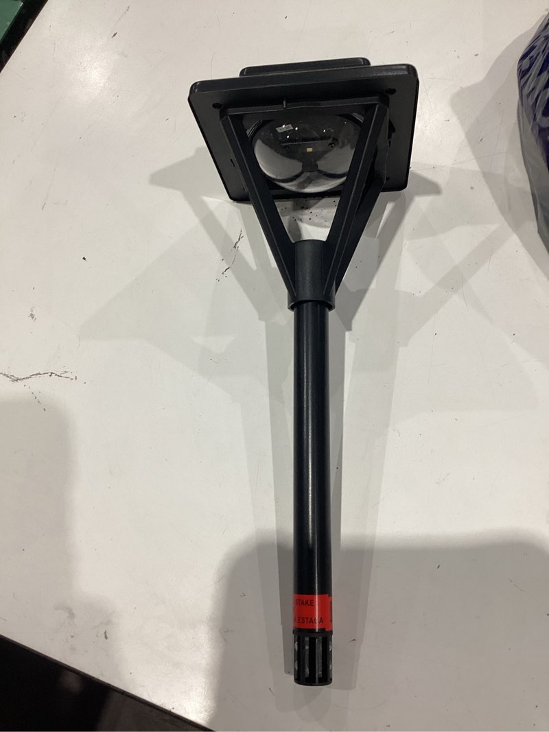Condition photo showing As Is for harbor breeze pyramid path 20 -lumens black solar led outdoor path light with dusk-to-dawn sensor 3300-k item #6029414 | model