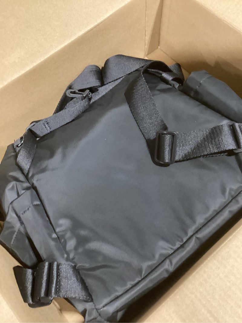 Condition photo showing Good Condition for Skip Hop Diaper Bag Backpack: Mainframe Large Capacity Wide Open Structure with Changing Pad & Stroller Attachement, Black with Gold Trim