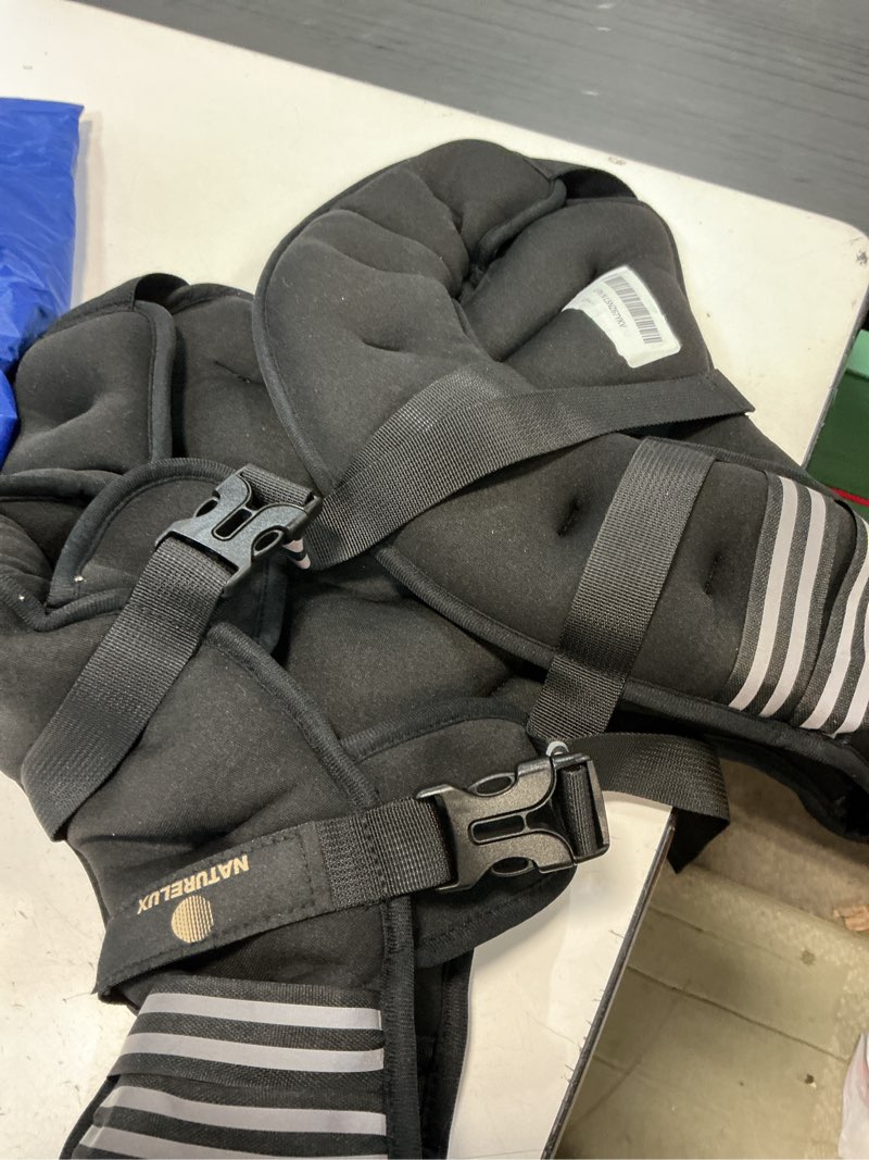 Condition photo showing As Is for Weighted Vest Men or Women - 5/10/15/20/25/30lbs Weights with Reflective Stripe, Weighted Vest for Workout Equipment for Strength Training Running - Walking Weight Loss 25 lbs Black