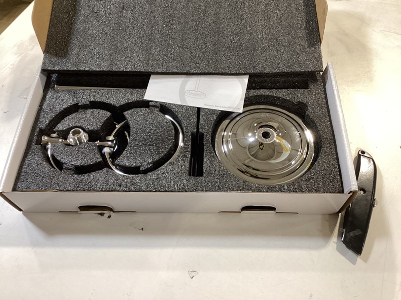 Condition photo showing Good Condition for hoimpro 17" polished chrome standing towel rack bracket, double towel ring free hand towel stand holder bathroom hardware accessories set towel bar for bathroom vanities and kitchen countertops