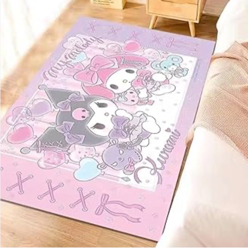 Anime Kawaii Cute Rug Anime Carpet Cute Rugs for Bedroom Aesthetic Soft Carpet Decorative Rug for Indoor Outdoor 62 * 39in (5)