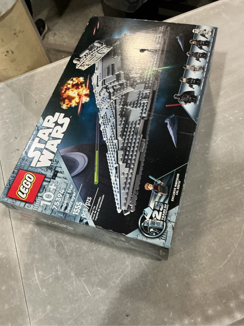 Condition photo showing New/Like New for lego star wars imperial star destroyer building toy - build & display set for boys & girls, ages 10+ - gift for birthdays - star wars darth vader & 6 minifigure toys - 75394