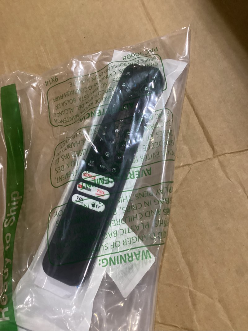 Condition photo showing Good Condition for for TCL Google TV Remote, RC813 for Voice Replacement Control,for Android Mini-LED QLED 4K UHD Smart Television, with 6 Shortcut Buttons for NEIFLX/Prime/YouTube/TCL/Apple TV Buttons For TCL RC813