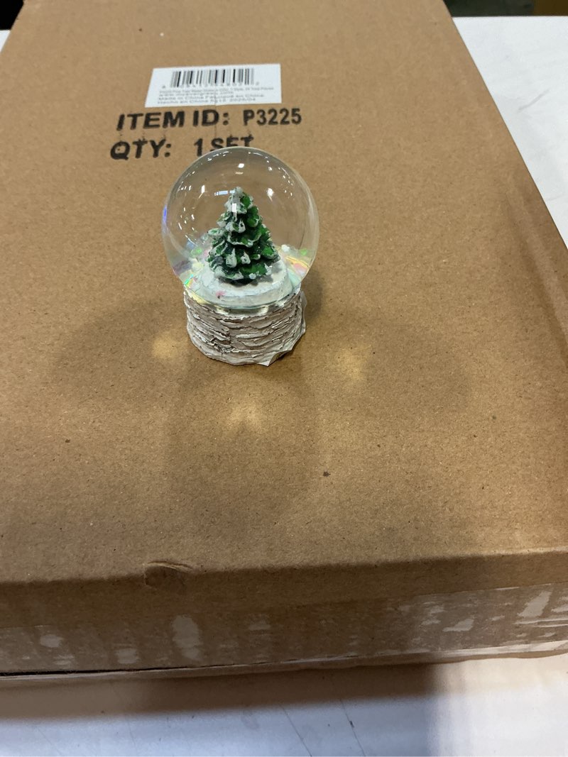Condition photo showing New/Like New for P3225 PINE TREE WATER GLOBES  24 pcs