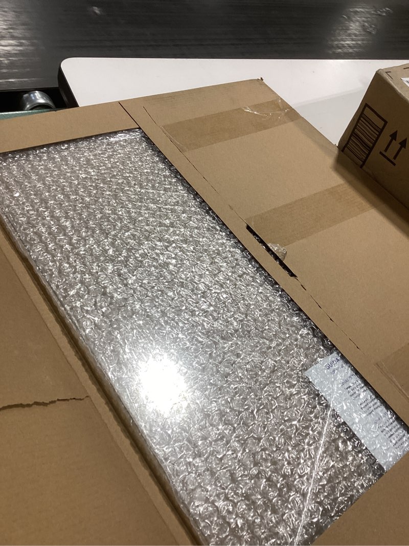 Condition photo showing Good Condition for Glass Cutting Board 20”x16”: Tempered Glass Kitchen Counter Protector - Durable- Scratch-Resistant, Heat-Proof - Clear Design