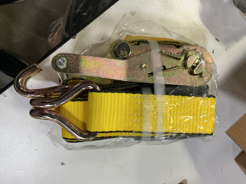 Condition photo showing Good Condition for S-Line Ancra 556-Whk 27? x 2? Ratchet Tie Down with Wire Hooks, Yellow