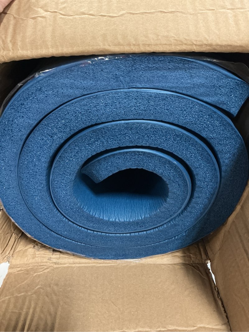 Condition photo showing Good Condition for Tone Fitness 1-Inch Thick Yoga Mat | High-Density, Non-slip Exercise Mat with Carrying Strap for Yoga, Pilates, & Home Gym Workouts | Multiple Options Mesh Blue