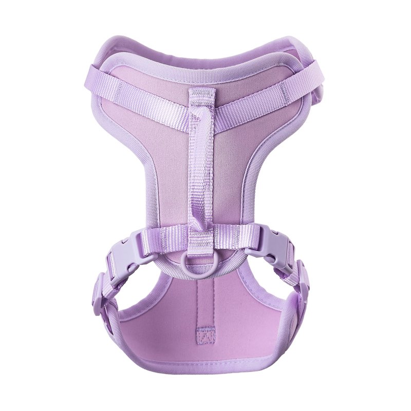 3 pc vibrant life neoprene comfort control monochrome harness, lavender, medium