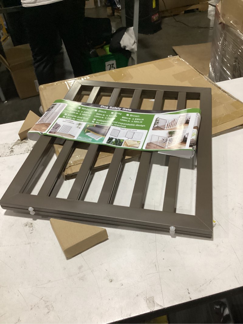 Condition photo showing Good Condition for storkcraft & graco toddler safety guardrail with slats (brown) – greenguard gold certified, converts compatible storkcraft & graco crib to toddler bed, each guardrail sold individually slats black