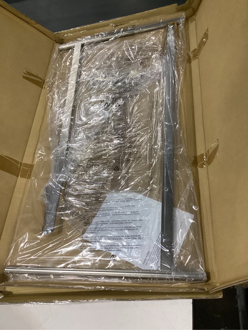 Condition photo showing New/Like New for kingston brass scc6038 edenscape double l shape pedestal towel-holder, brushed nickel