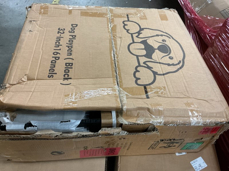 Condition photo showing New/Like New for dog playpen (black) 32-inch 16 panels