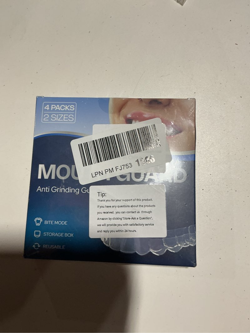 Condition photo showing New/Like New for anti grinding mouth guard for clenching teeth at night, teeth grinding mouthguards for sleeping, mouth guard for grinding teeth at night, night guards for teeth grinding for adults 1.9*2.2in+2*2.4in 4.0
