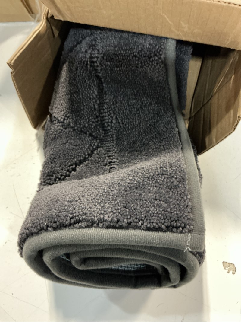 Condition photo showing Good Condition for beqhause dirt trapper door mat 20" x 32", doormat non-slip entryway rugs washable, dog door mat stain resistant and absorbent welcome floor mat for front back door, mud wet shoes & paws, dark grey dark grey 20" x 32" (rectangular)