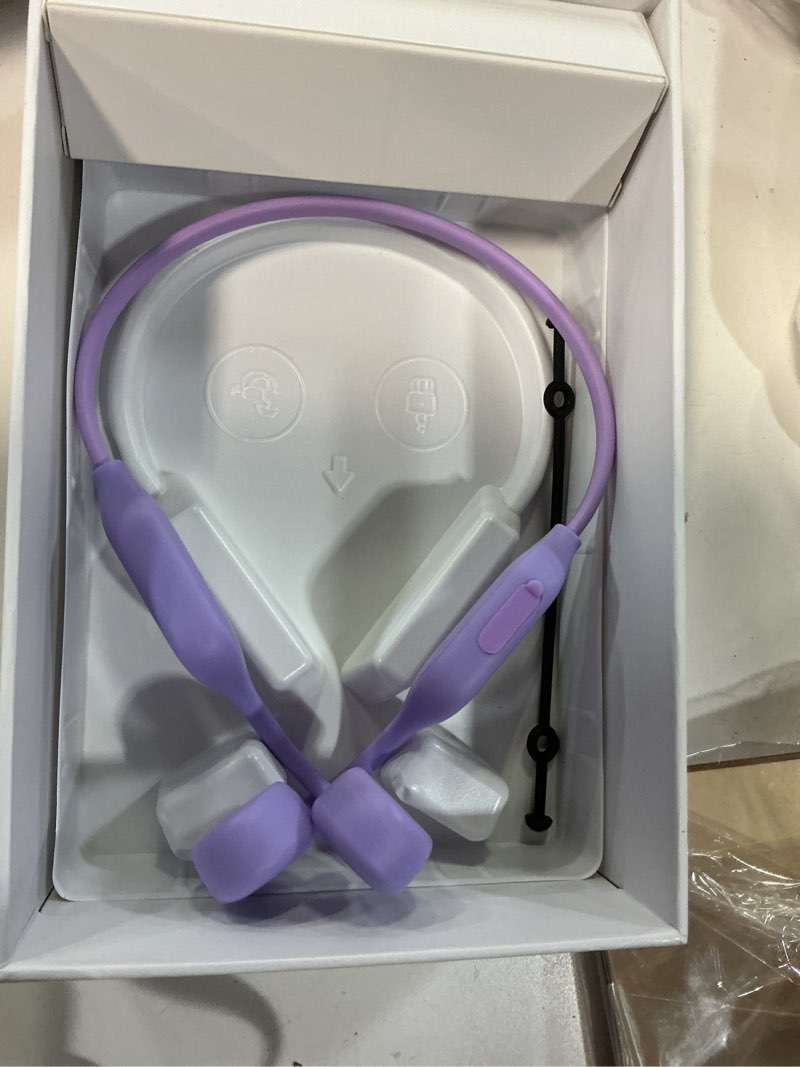 Condition photo showing Good Condition for Bone Conduction Headphones,Open Ear Headphone Bluetooth5.4 with Mic,Wireless Headphone 10H Playtime, Waterproof Sport Headphones Suitable for Running,Cycling, Outdoor Sports Lilac