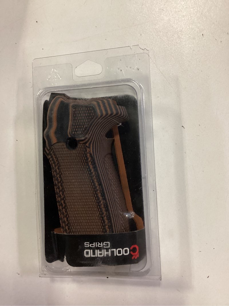 Condition photo showing New/Like New for Cool Hand G10 Grips for CZ 75 SP-01 Tactical, CZ 75b bd, CZ 75 Shadow Target, Canik Full Size, Balck Gun Grips Screws Included, Mild Aggressive Sunburst Texture