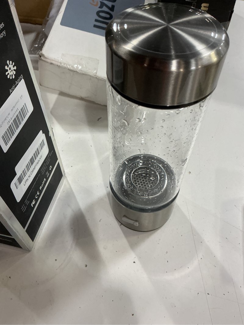 Condition photo showing As Is for new upgrade hydrogen water bottle generator ?no.1 double hydrogen content? ?industry top - 24-hour hydrogen lock? | 0 chlorine & 0 ozone | 100% leak-proof seal, hydrogen water bottle generator