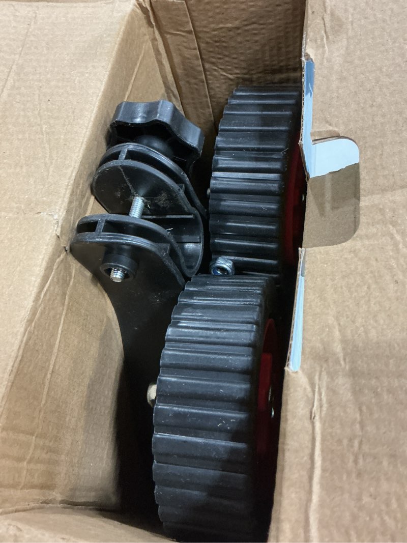 Condition photo showing Good Condition for string trimmer wheel attachment, trimmer support wheels, weed eater wheels, lawn mower support wheel adjustable weed trimmer for walk-behind brush cutter
