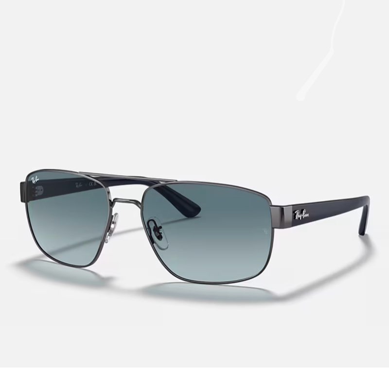 Ray-Ban RB4418D 673487 56MM Black on Black/Dark Grey Square Sunglasses for Men for Women +Bundle with Accessory Eyewear Kit