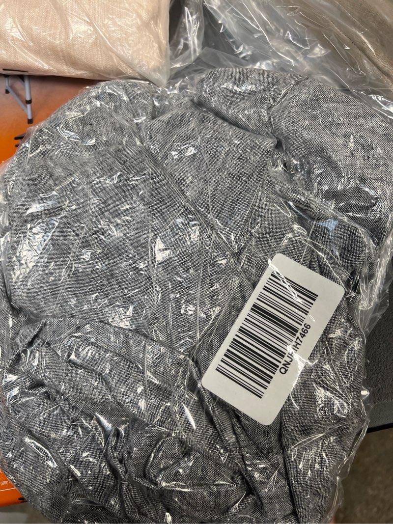 Condition photo showing Good Condition for european linen chambray euro sham, euro, charcoal chambray