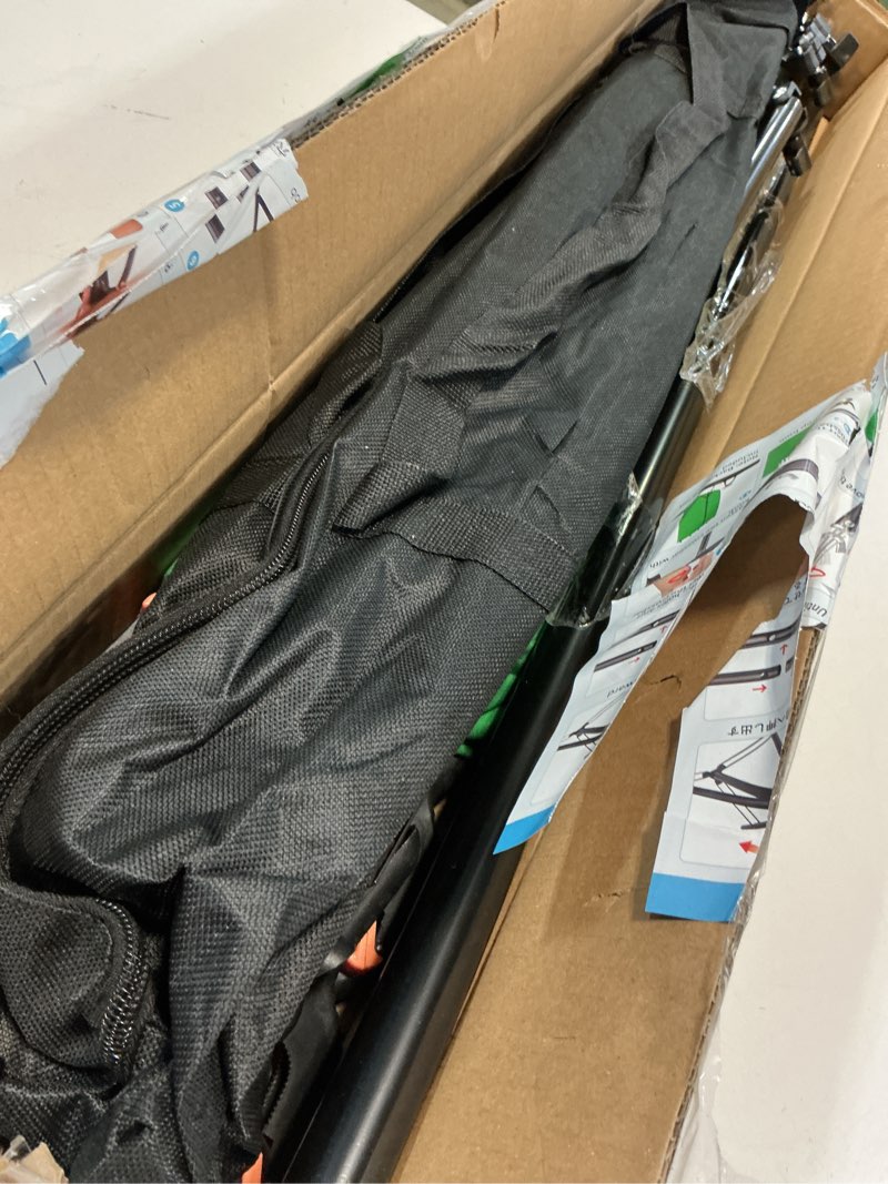 Condition photo showing Good Condition for Green Screen Backdrop Kit with Stand, 5X6.5ft Portable Green Screen Backdrop with Stand kit, GreenScreen Background with Stand Carrying Bag Clamp for Streaming Video Zoom 5 x 6.5 Ft Green