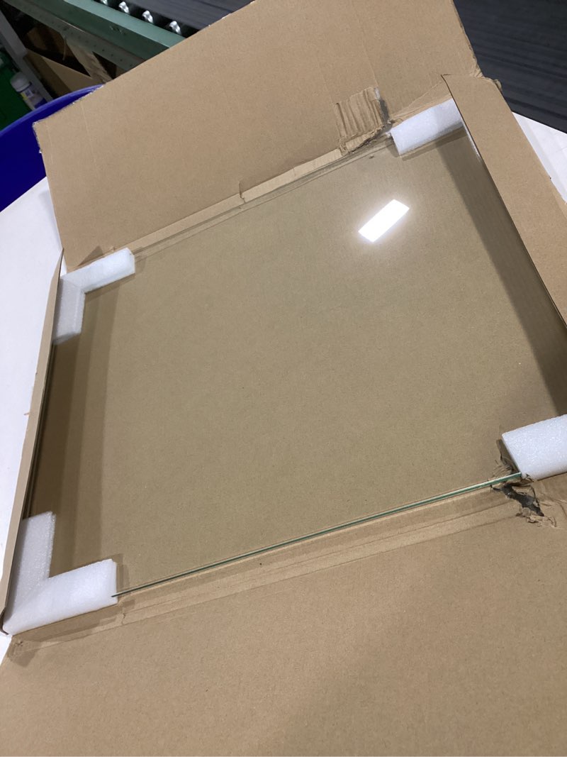 Condition photo showing Good Condition for Tempered Glass Cutting Board for Kitchen Counter, FAAYUCK Glass Cutting Board with Non-Slip Feet, Heat Resistant, Non-Slip, Scratch Resistant, Shatter Resistant (16x20inch) 20"L x 16"W 1