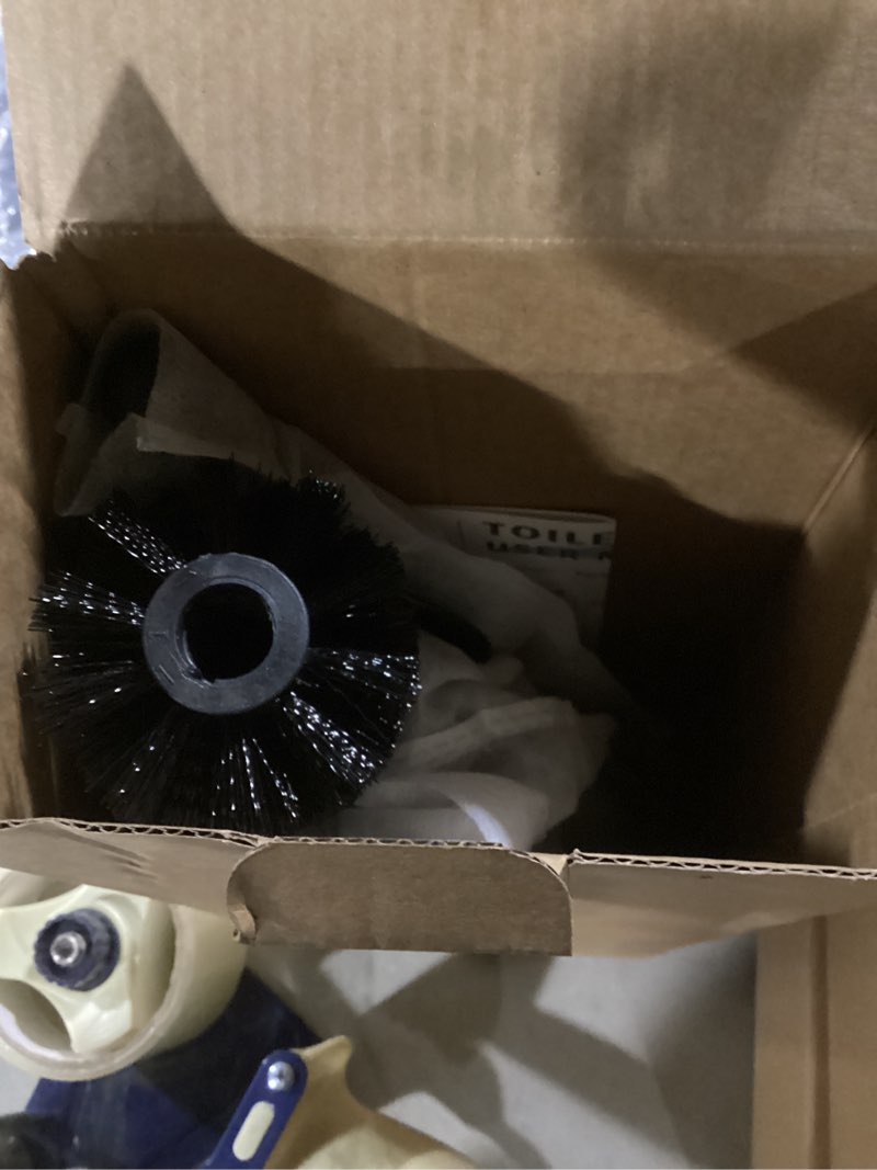 Condition photo showing Good Condition for Toilet Brush and Holder Set, Stainless Steel Toilet Bowl Brush with 16.5" Long-Reach Handle, Tilted Canister with Concealed Brush Head & Anti-Splash Shield for Bathroom Cleaning, 1 Spare Head Included