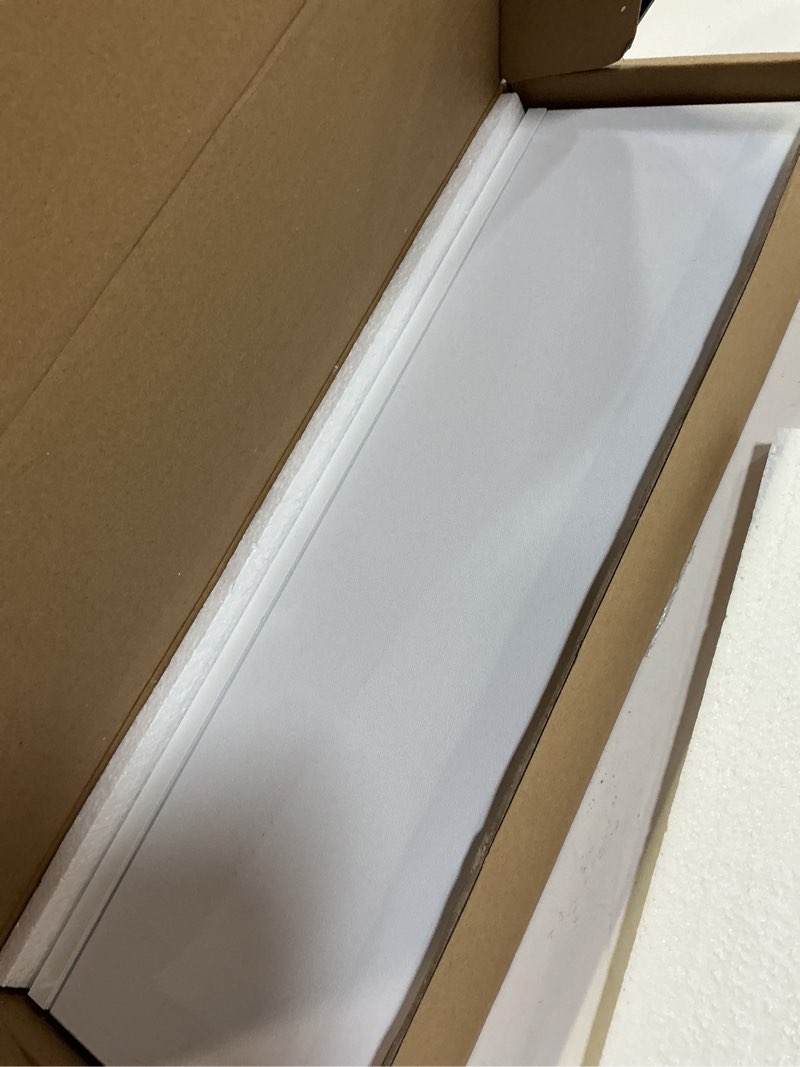 Condition photo showing New/Like New for white floating shelves for wall decor, wall mounted wood storage shelf for bedroom, living room, bathroom, kitchen, nursery, display picture ledge shelf with lip set of 2-16 inches, white white 15.8in