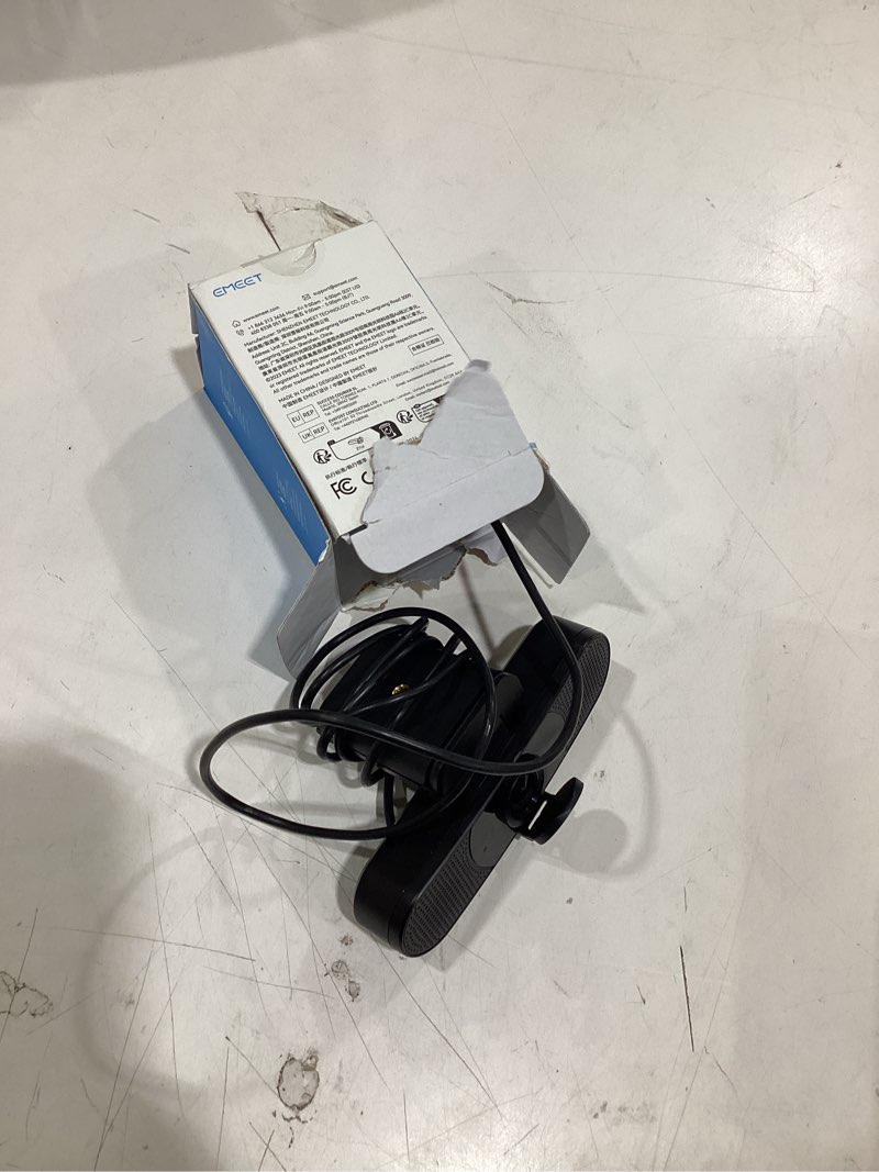 Condition photo showing Good Condition for emeet c960 4k webcam for pc, 4k uhd cmos sensor, pdaf auto focus, dual omnidirectional mics, auto light correction, 73° fov, plug&play webcam w/privacy cover, works w/zoom/teams/skype/google meet