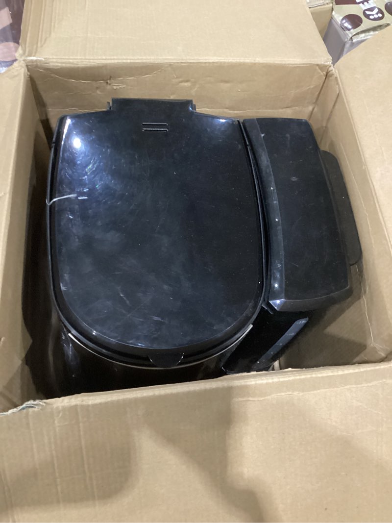 Condition photo showing As Is for Hamilton Beach One Press Programmable Dispensing 12 Cup Coffee Maker with Internal Coffee Pot, Stays Warm and Fresh for Hours, 60 oz. Removable Reservoir, Black & Stainless Steel (47950) Black and Silver