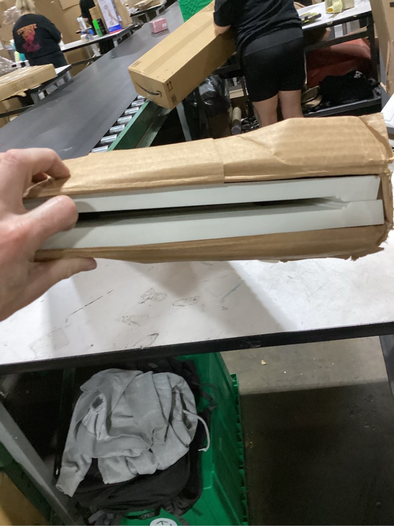 Condition photo showing Good Condition for lifetime vinyl lp2s14x05900wh standard two equal panel vinyls, raised panel vinyl shutters, w/installation shutter-lok's & matching screws (per pair), 14.75"w x 59"h, white 14.75"w x 59"h white