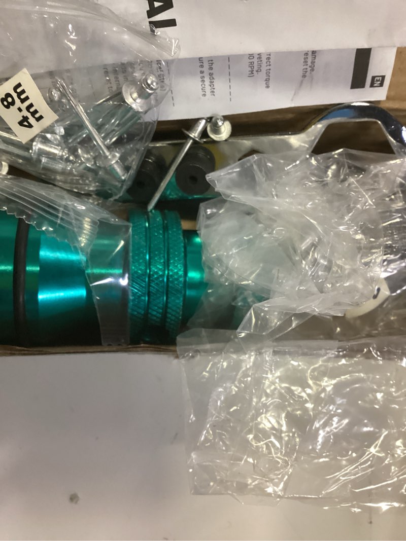 Condition photo showing New/Like New for libraton rivet gun adapter, rivet gun adapter for electric drill, rivet drill attachment, for cordless electric power drill, with handle, easy processing for pop rivets, 3/32" 1/8" 5/32" 3/16"