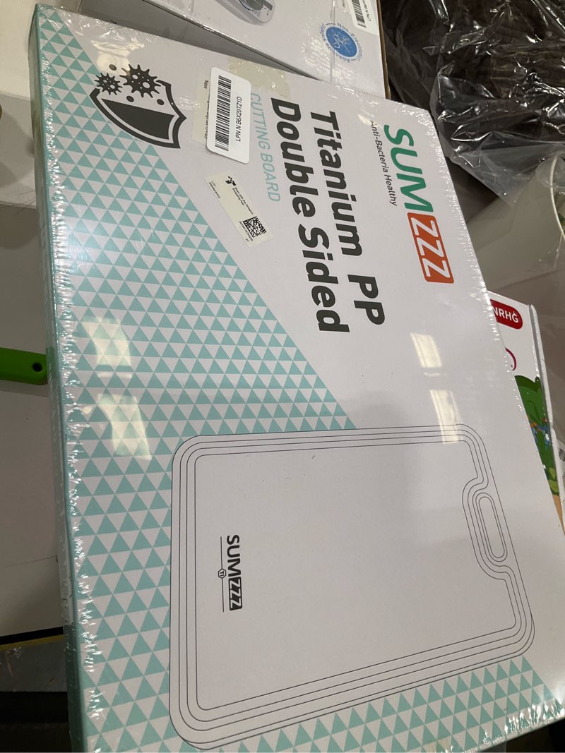 Condition photo showing New/Like New for Titanium Cutting Board for Kitchen, Cutting Board Double Sided Food Grade, Pure Titanium/PP, Easy to Clean Large Size 16”×11” Silver Set of 1 (16" x 11")