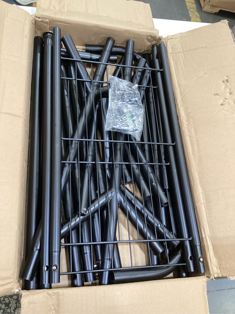 Condition photo showing Good Condition for eagmak double rod clothing rack load 622 lbs, heavy duty clothes rack for hanging clothes, 82.68 inch high garment rack with sotrage shelves, metal clothing hanger closet wardrobe organizer (black)