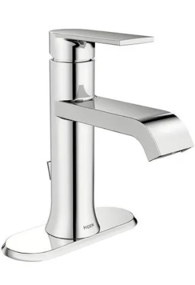 moen genta 1.2 gpm single hole bathroom faucet