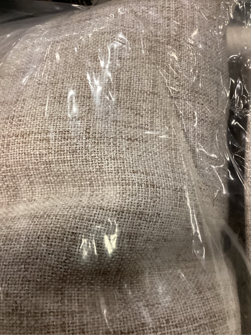 Condition photo showing Good Condition for nicetown linen curtains 96 inches long for living room, rustic light filtering grommet top semi sheer curtain linen textured drapes burlap look for bedroom window, 52" w x 96" l, 2 panels linen 52"w x 96"l (pack of 2)