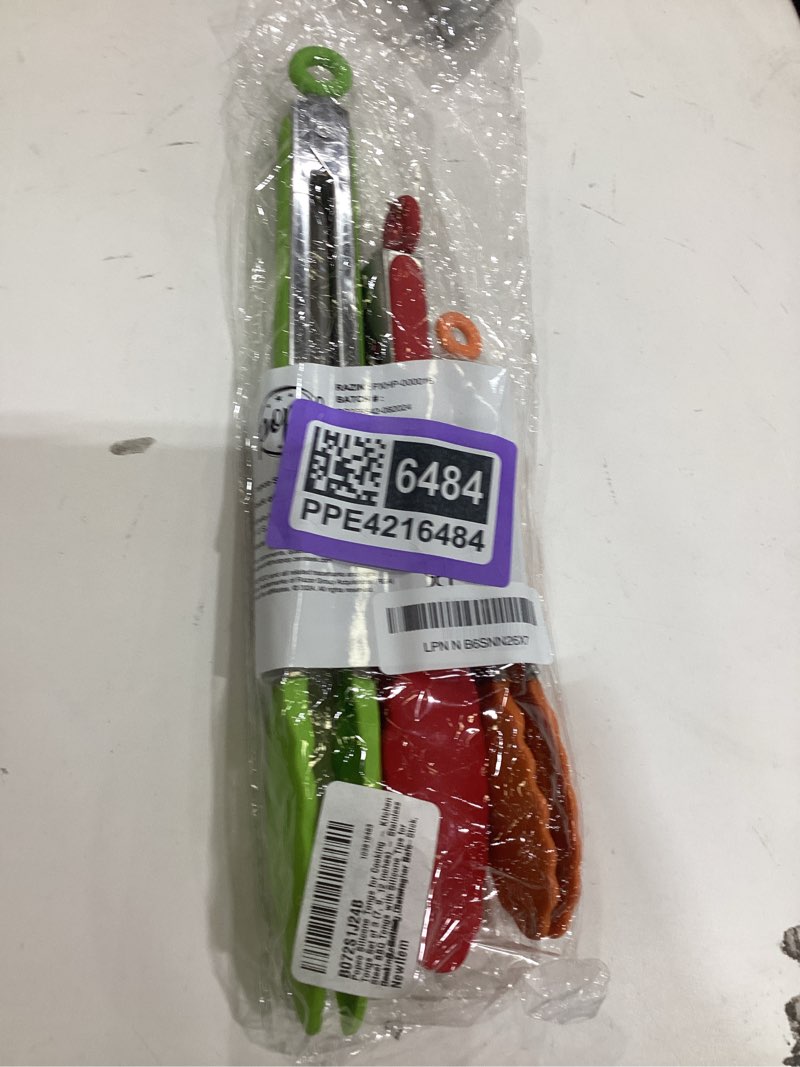 Condition photo showing New/Like New for Popco 3 Piece Kitchen Tongs Set 7, 9, 12 Inch - Stainless Steel Nonstick Tongs with Silicone Tips - Heat Resistant and Dishwasher Safe for Cooking, Grilling, Salad, and Everyday Serving Multicolor