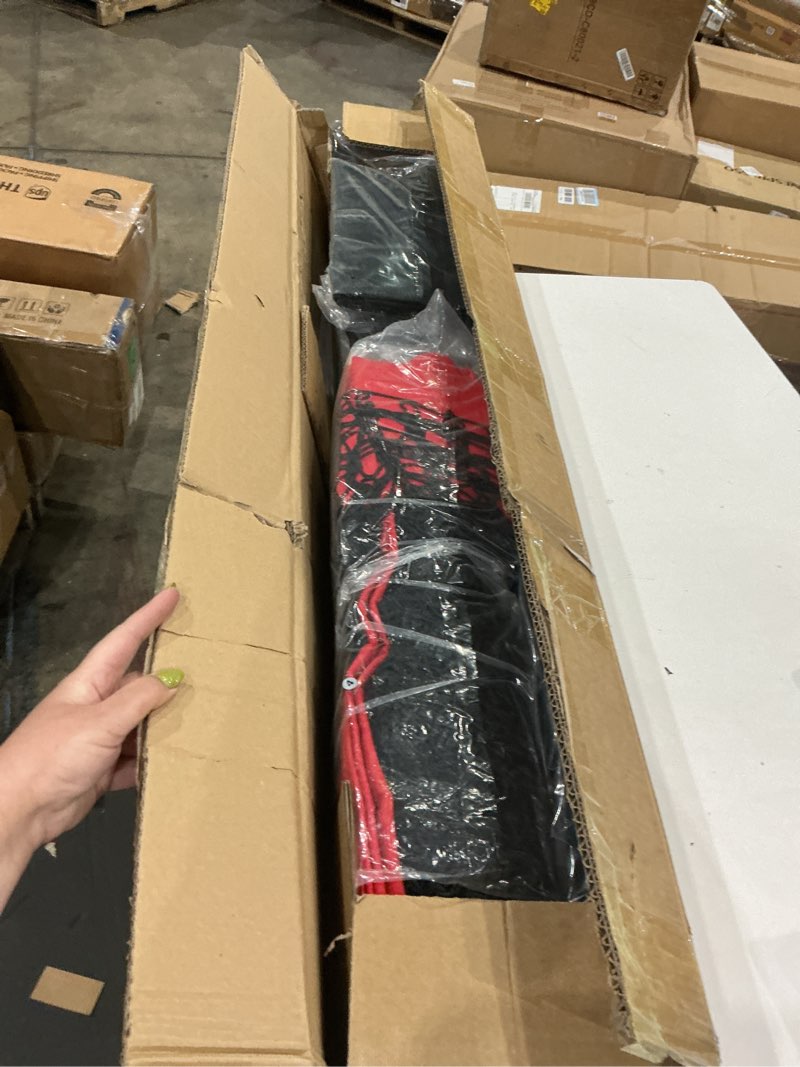 Condition photo showing Good Condition for 7x7ft/12x9ft/16x10ft/20x10ft barricade backstop net, sports barrier net, multi-sport net with carry bag, protective screen for practice- baseball, softball, lacrosse, soccer, basketball, tennis 20x10 ft