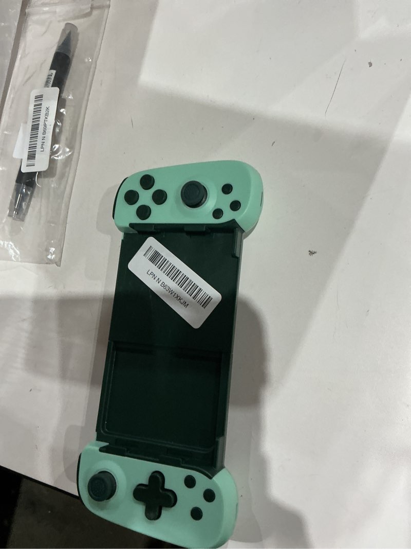 Condition photo showing Good Condition for wireless controller for iphone 17/android/pc/ipad/tablet/appl arcade mfi games/switch/ps4, support streaming on ps5/xbox/pc console, cloud gaming gamepad joystick - turbo/6-axis gyro/dual motors - green d6-standard version green
