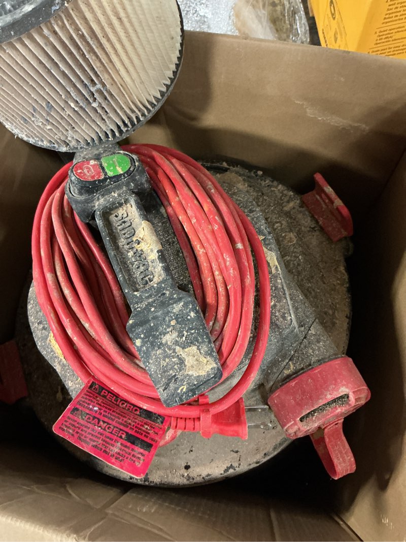 Condition photo showing As Is for shop-vac 12-gallon 6 hp corded wet/dry shop vacuum with accessories included