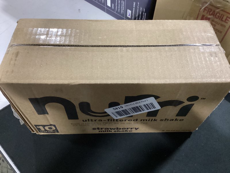 Condition photo showing New/Like New for nurri - 30g protein ultra filtered milk shake – strawberry - lactose free, low sugar, 150 calories, 10 vitamins and minerals - 11 fl oz, 10 cans strawberry 11 fl oz (pack of 10)