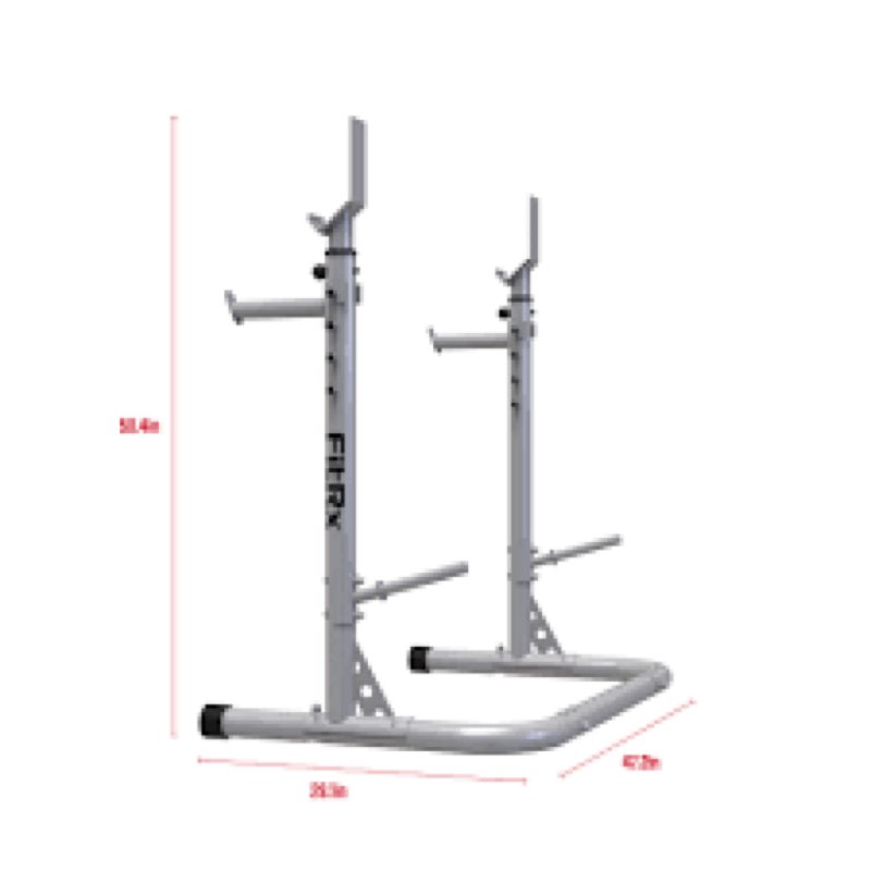 FitRx Modern Metal Squat Rack - Weight Rack, 86x46x23 inches