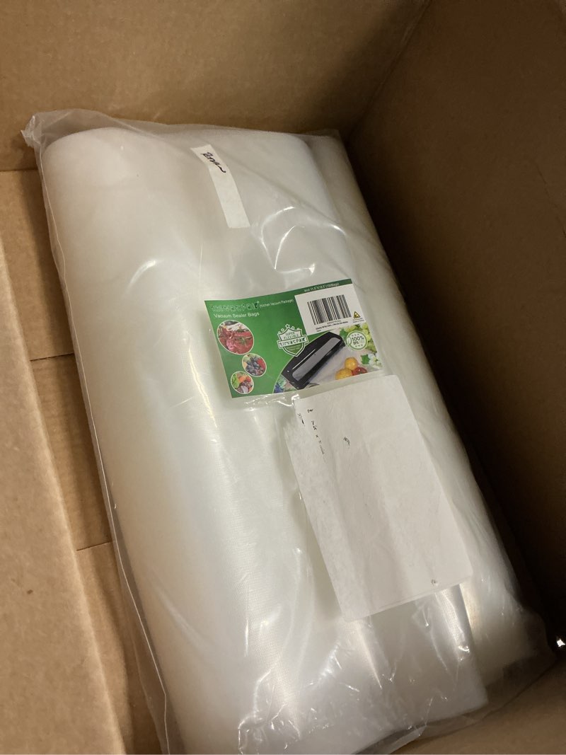 Condition photo showing Good Condition for 100 large gallon 4mil 11.5" x 18.5" thick vacuum sealer bags with commercial grade, bpa free, heavy duty.vacuum sealer freezer bags compatible with any sealer machine 11.5" x 18.5 "plus large gallon (100count)
