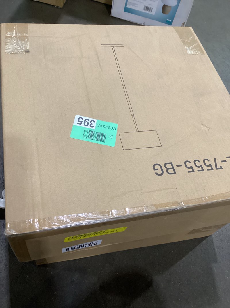 Condition photo showing New/Like New for Agripina 63 Traditional Floor Lamp with Remote Control and Bulb Included Shade Color: Gray, Base Finish: Matte Black