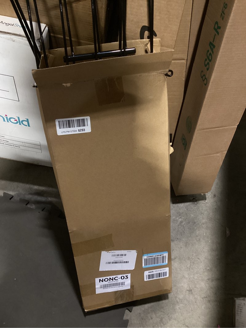 Condition photo showing Good Condition for black metal rack foldable basket