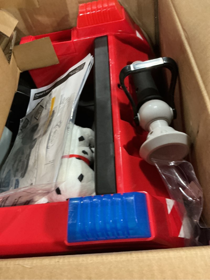 Condition photo showing Good Condition for kid trax real rigs toddler fire truck interactive ride on toy, kids ages 1.5-4 years, 6 volt battery and charger, sound effects, red, large