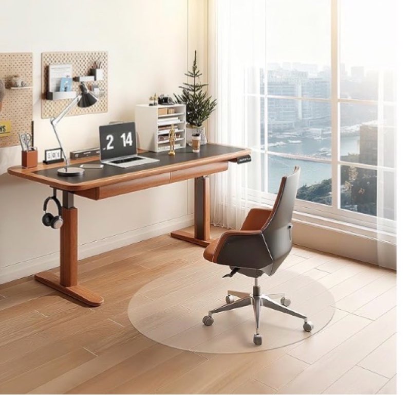 Chair Mat for Hard Floors,36"x36" Office Chair Mat for Hardwood Floor,Non-Slip Hard Floor Protector 
